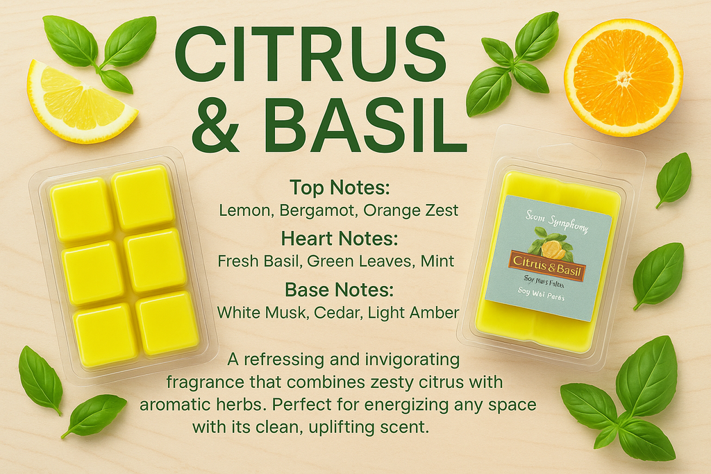 Citrus & Basil Wax Melts Social Media Flyer