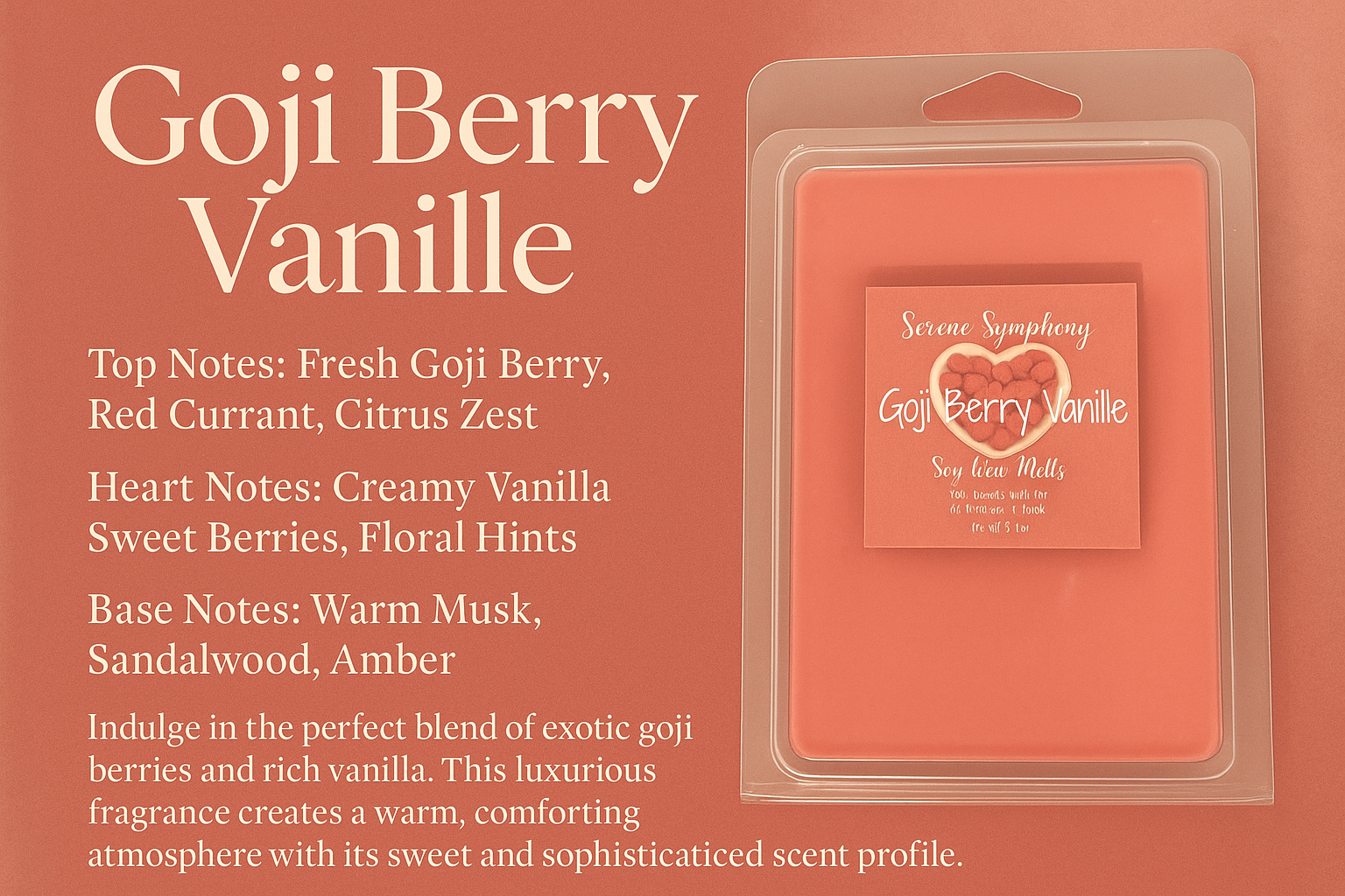 Goji Berry Vanille Wax Melts Social Media Flyer