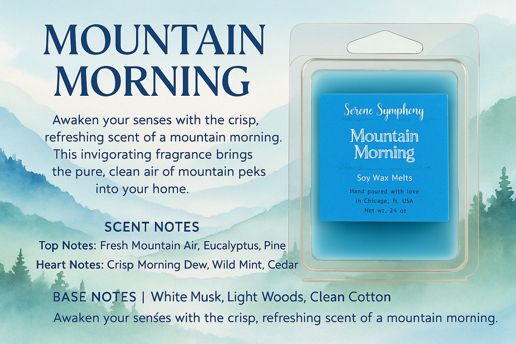 Mountain Morning Wax Melts Social Media Flyer